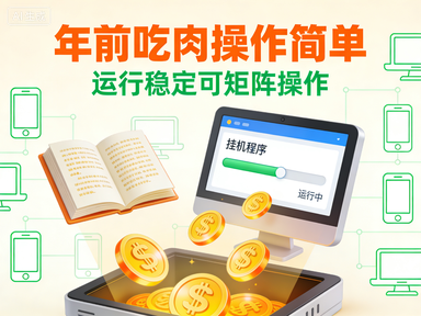 小说挂机项目,年前吃肉操作简单,运行稳定可矩阵操作