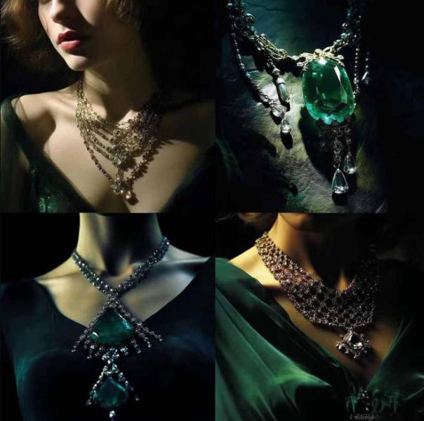 460+专业Midjourney珠宝摄影AI提示词戒指、项链-耳环-手链-宝石等、立即开始创作珠宝艺术（3）