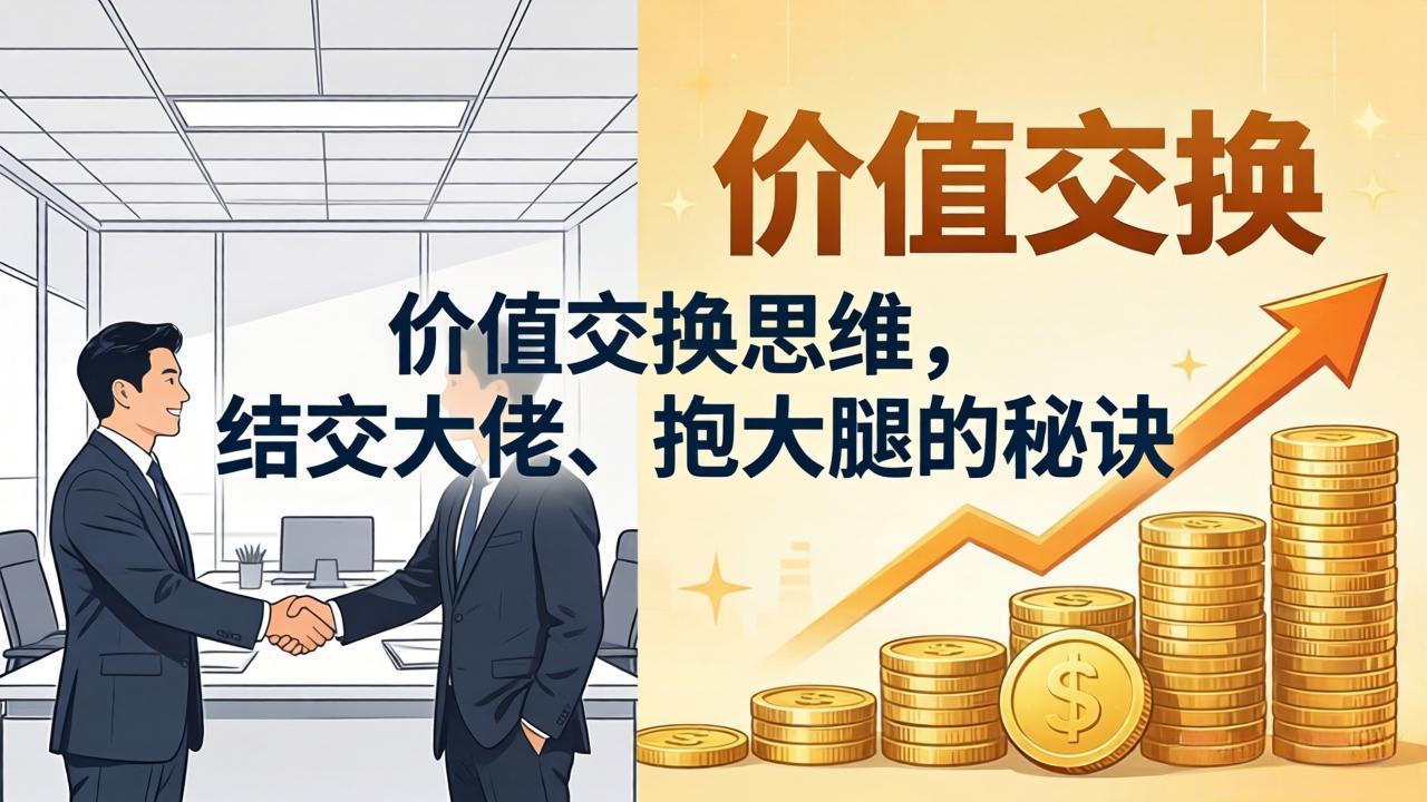 <span style='color:#078a00'>某付费文章：价值交换思维，结交大佬、抱大腿的秘诀</span>