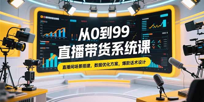 <span style='color:#001aff'>从0到99直播带货系统课，直播间场景搭建，数据优化方案，爆款话术设计</span>
