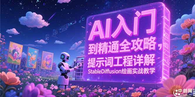 <span style='color:#078a00'>AI入门到精通全攻略，提示词工程详解，StableDiffusion绘画实战教学</span>
