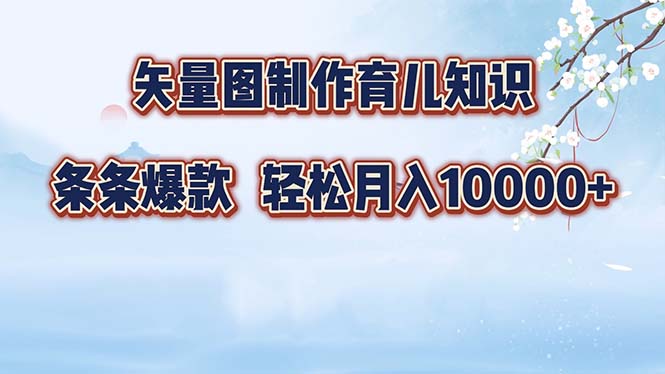 <span style='color:#bd7800'>矢量图制作育儿知识，条条爆款，月入</span>