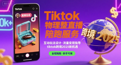 Tiktok物理整蛊直播陪跑服务-tiktok跨境