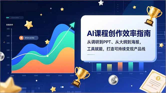 （16462期）AI课程创作效率指南，从调研到PPT、从大纲到海报，工具赋能，打造可持续变现产品线