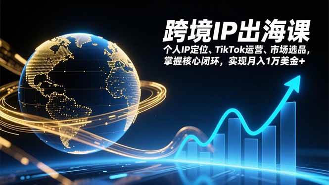 跨境IP出海实战指南:个人定位、TikTok运营与市场选品,构建核心业务闭环