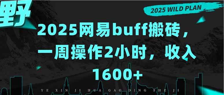 （15666期）2025网易buff搬砖，一周操作2小时，收入1600+