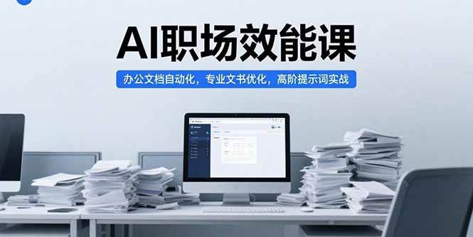 （15371期）AI职场效能课，办公文档自动化，专业文书优化，高阶提示词实战