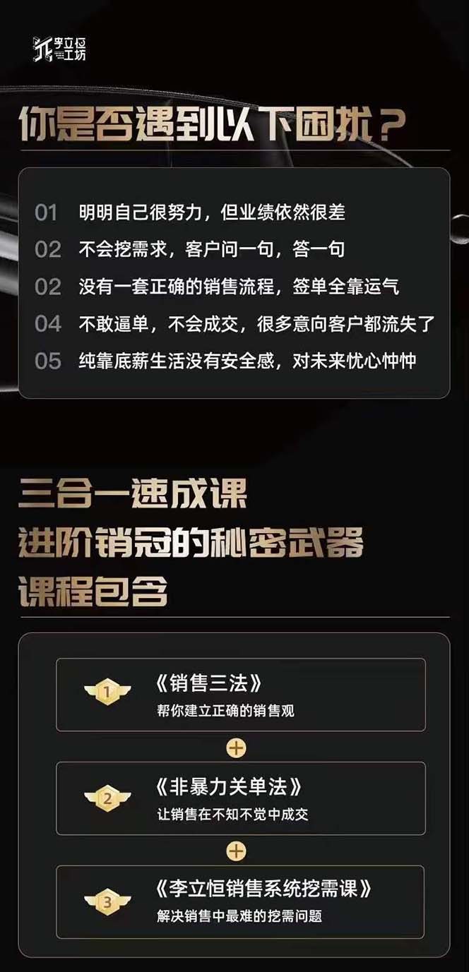 （10799期）从小新手到销冠 三合一速成：销售3法+非暴力关单法+销售系统挖需课 (27节)（2）