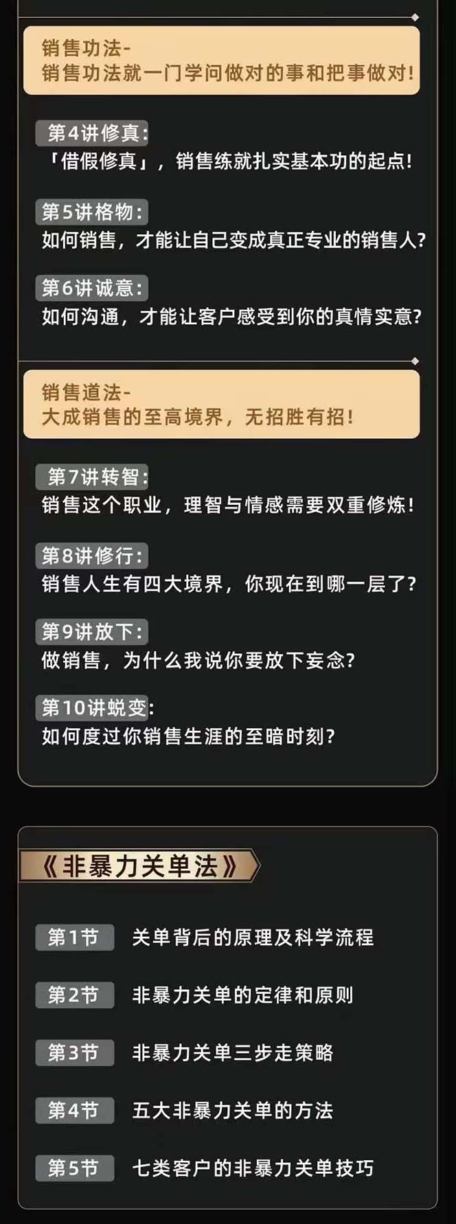 （10799期）从小新手到销冠 三合一速成：销售3法+非暴力关单法+销售系统挖需课 (27节)（4）