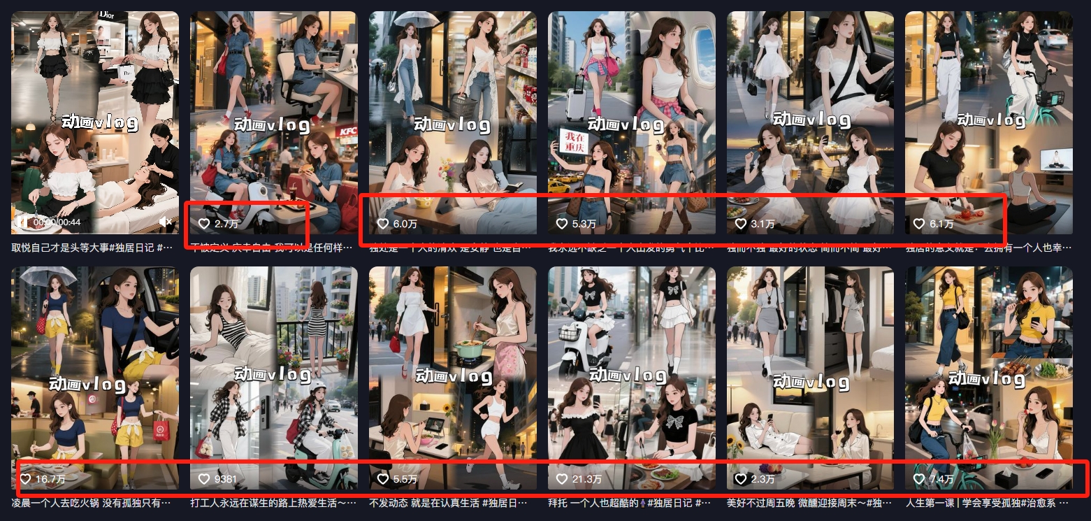 利用AI制作独居美女vlog短视频，零门槛轻松做爆款，22条作品涨粉33万（3）
