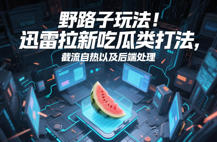 迅雷拉新野路子玩法、截流自热高效引流、后端处理实现转化