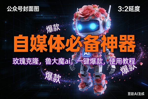 玫瑰克隆工具AI鲁大魔、自媒体必备爆款神器、详细使用教程一键掌握