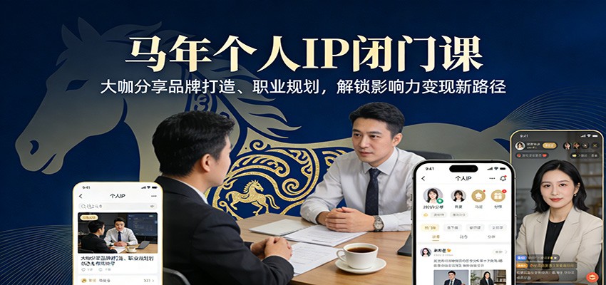 马年闭门课重磅开启、行业大咖亲授品牌与规划、解锁影响力变现新路径