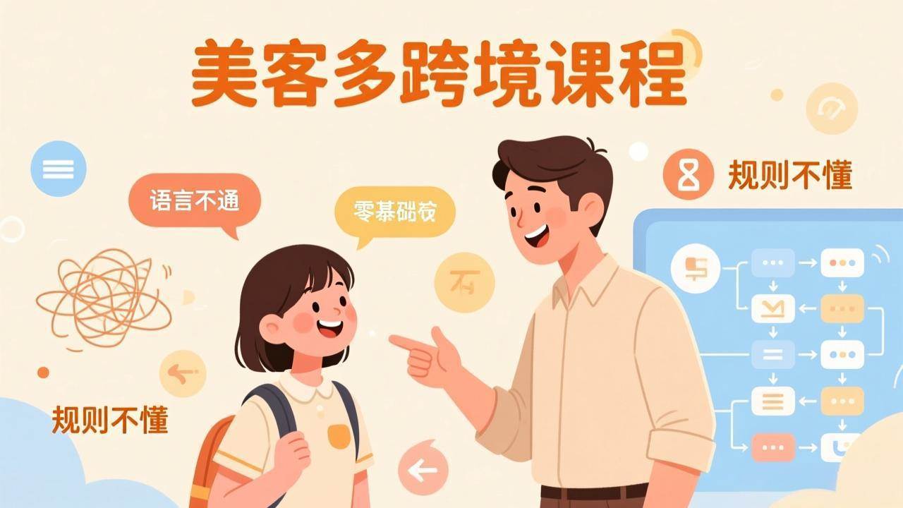 零基础小白开店指南、手把手教学稳赚秘籍、攻克语言规则跨境无忧