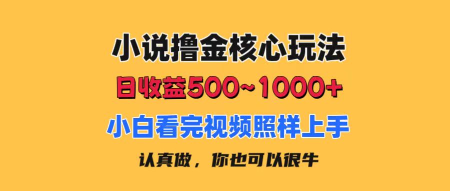 小说撸金核心玩法，日收益500-1000+，小白看完照样上手，0成本有手就行 - 猎人社区-猎人社区