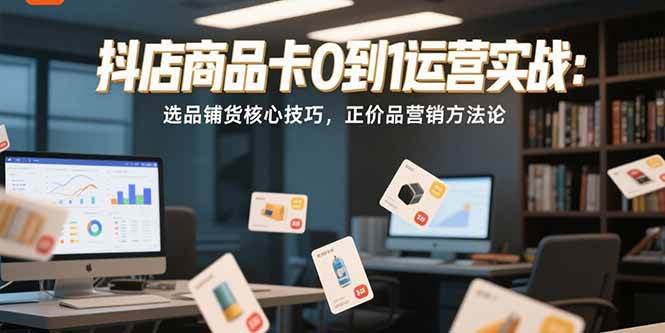 抖店商品卡0到1运营实战：选品铺货核心技巧，正价品营销方法论 - 猎人社区-猎人社区