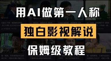 用AI做第一人称独白影视解说，手把手教学，保姆级教程 - 猎人社区-猎人社区
