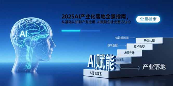 2025AI产业化落地全景指南，从基础认知到产业应用，AI赋能企业完整方法论 - 猎人社区-猎人社区
