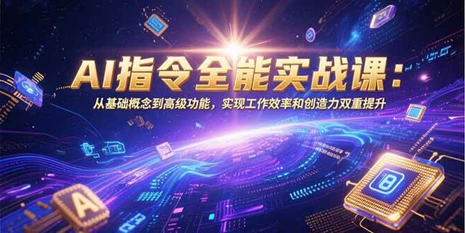 AI指令全能实战课：从基础概念到高级功能，实现工作效率和创造力双重提升 - 猎人社区-猎人社区