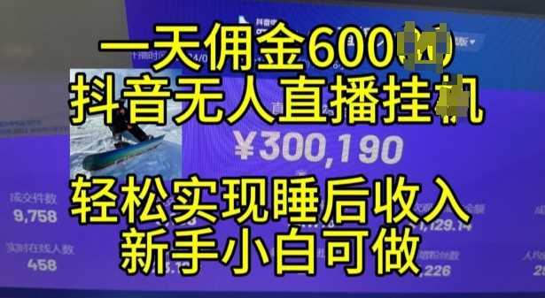 2024年11月抖音无人直播带货挂JI，小白的梦想之路，全天24小时收益不间断实现真正管道收益【揭秘】 - 猎人社区-猎人社区