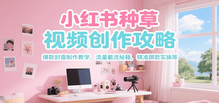 小红书种草视频创作攻略，爆款封面制作教学 ，流量截流秘籍 ，精准跟款实操等 - 猎人社区-猎人社区