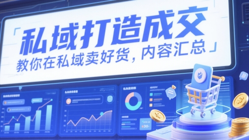 私域打造成交，教你在私域卖好货，内容汇总 - 猎人社区-猎人社区