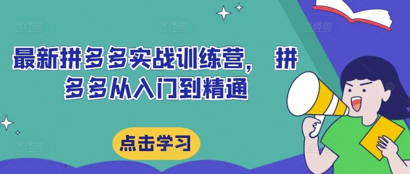 最新拼多多实战训练营， 拼多多从入门到精通-猎人社区
