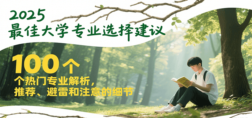 2025最佳大学专业选择建议，100个热门专业解析，推荐、避雷和注意的细节 - 猎人社区-猎人社区