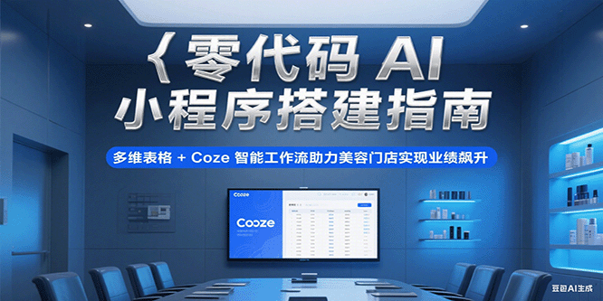 零代码AI小程序搭建指南，多维表格+Coze智能工作流助力美容门店实现业绩飙升 - 猎人社区-猎人社区