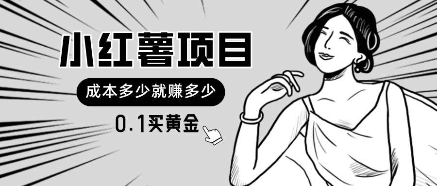 小红薯暴力项目，0.1买黄金。操作简单，日入无上限，可无限扩大。-猎人社区