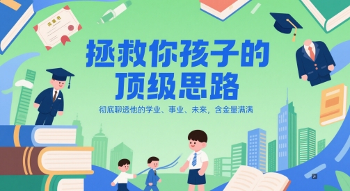 付费文章：拯救你孩子的顶级思路，彻底聊透他的学业、事业、未来，含金量满满 - 猎人社区-猎人社区