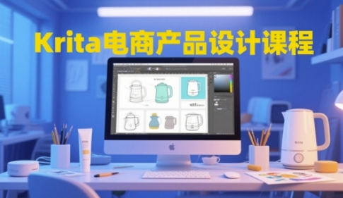 Krita电商产品设计课程，掌握从工具使用到创意落地的全链路设计能力 - 猎人社区-猎人社区