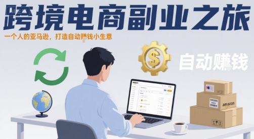 跨境电商副业之旅，一个人的亚马逊，打造自动賺钱小生意-猎人社区