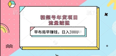 视频号年货项目，流量贼猛，早布局早挣钱，日入上k【揭秘】 - 猎人社区-猎人社区