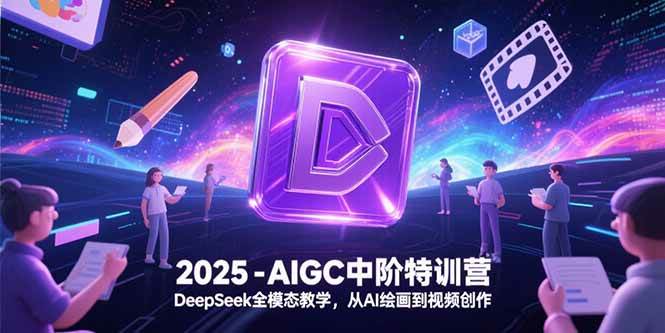 2025-AIGC中阶特训营，DeepSeek全模态教学，从AI绘画到视频创作-猎人社区