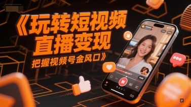 玩转短视频直播变现，把握视频号金风口 - 猎人社区-猎人社区