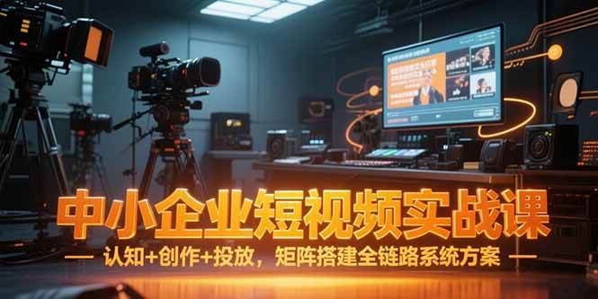 中小企业短视频实战课，认知+创作+投放，矩阵搭建全链路系统方案 - 猎人社区-猎人社区