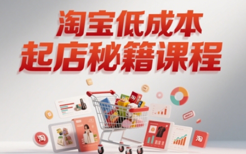 淘宝低成本起店系统课，助你快速起店，实现弯道超车-猎人社区