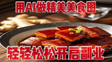 用AI做精美美食图，无需专业设备拍摄，轻轻松松开启副业 - 猎人社区-猎人社区