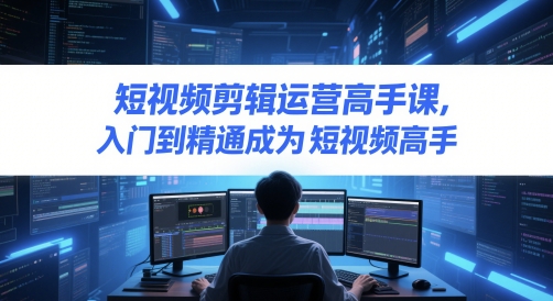 短视频剪辑运营高手课，入门到精通成为短视频高手 - 猎人社区-猎人社区