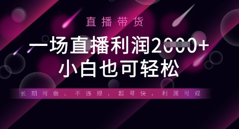 半无人直播带货，一场利润数张，适合所有平台玩法，小白也可轻松 - 猎人社区-猎人社区