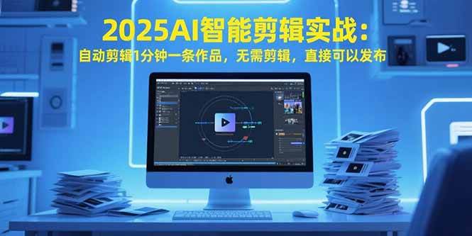 2025AI智能剪辑实战：自动剪辑1分钟一条作品，无需剪辑，直接可以发布 - 猎人社区-猎人社区