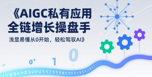 AIGC私有化应用全链增长操盘手，浅显易懂从0开始，轻松驾驭AI-猎人社区