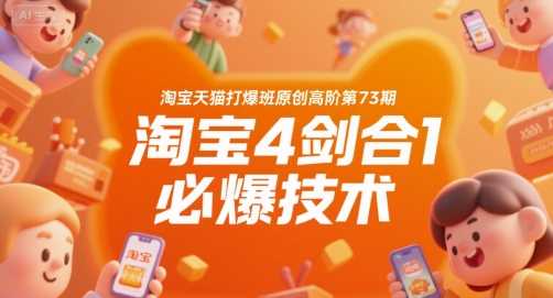 淘宝天猫打爆班原创高阶第73期，淘宝4剑合1必爆技术 - 猎人社区-猎人社区