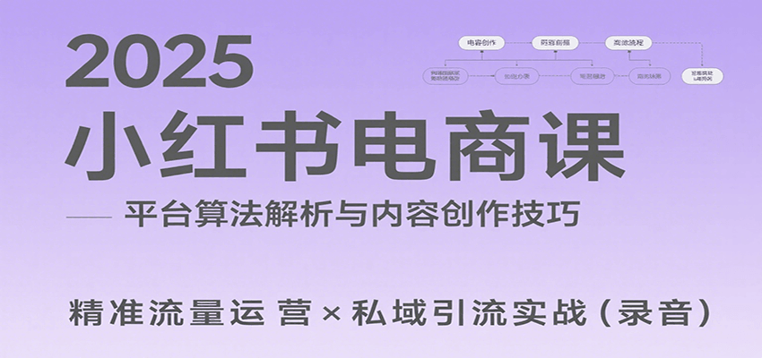 2025小红书电商课：解析算法，创作高转化内容，助力卖家获取流量实现变现（录音） - 猎人社区-猎人社区
