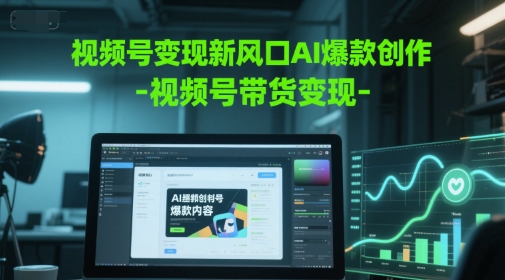 视频号变现新风口AI爆款创作-视频号带货变现 - 猎人社区-猎人社区