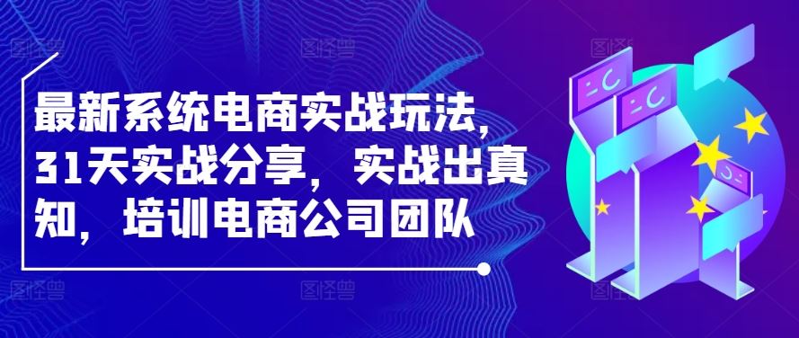 最新系统电商实战玩法，31天实战分享，实战出真知，培训电商公司团队-猎人社区