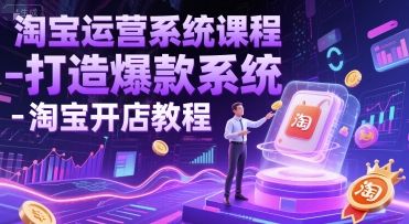 淘宝运营系统课程-打造爆款系统-淘宝开店教程 - 猎人社区-猎人社区