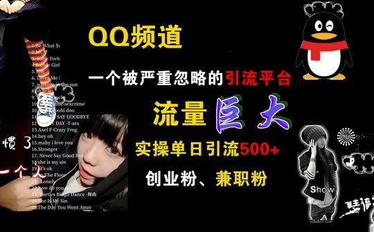 QQ频道，一个被严重忽略的引流平台，流量巨大 实操单日引流500+创业粉兼职粉【揭秘】 - 猎人社区-猎人社区