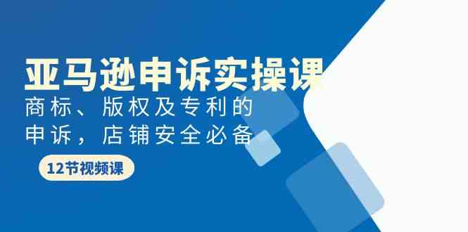 亚马逊-申诉实战课，商标、版权及专利的申诉，店铺安全必备 - 猎人社区-猎人社区